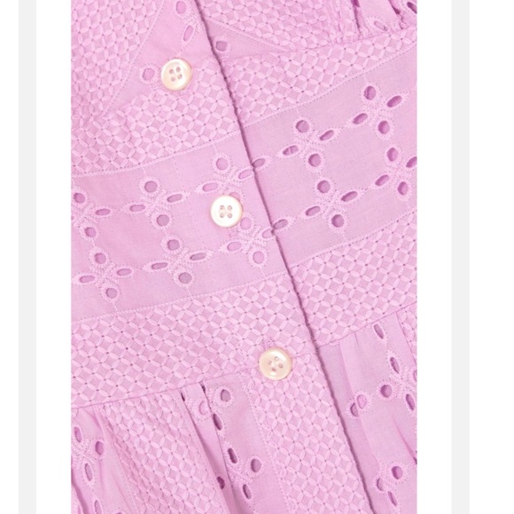 J. Crew Broderie Anglaise Cotton Poplin Dress - Picture 7 of 9